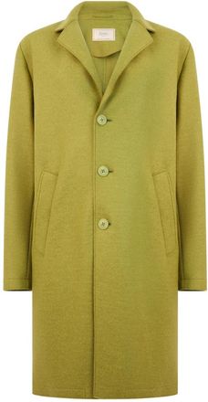 Herno Knie-lange jas - Heren - Mantel - Groen - S - Wol - Jassen