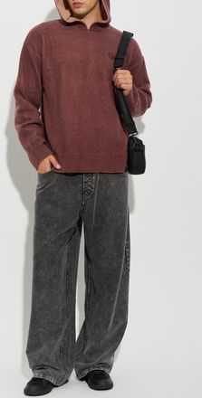 Diesel Wool Sweatshirt K-PICKLED, Mens, Burgundy