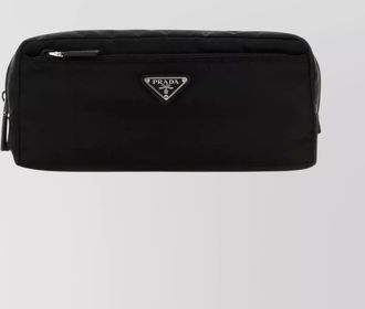 Prada explore recycled polyamide travel pouch
