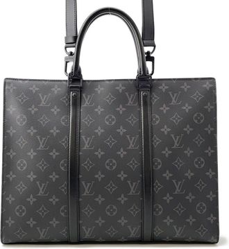 Louis Vuitton Black Monogram Eclipse Noir Monogram Eclipse Tote Bag (Pre-Owned)