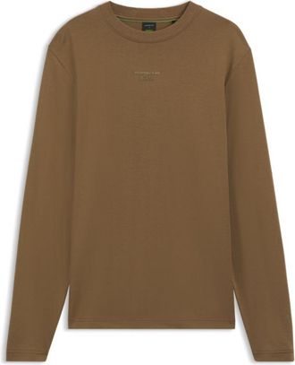 BOSS Porsche x long-sleeved T-shirt with glossy logo