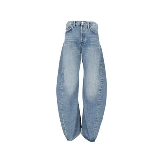 A Gold E Spiral Jean (Weightless) - Dames - Jeans - Blauw - Maat: W26 Katoen