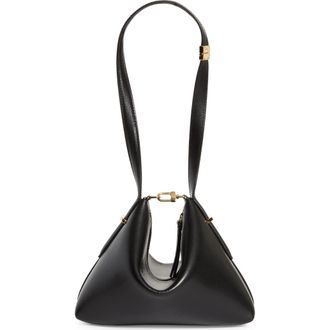 Toteme Scoop Leather Clutch in Black at Nordstrom