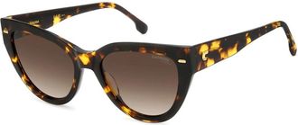 Carrera Bruin Getinte Zonnebril - Dames - Zonnebrillen - Bruin - 55 MM - Accessoires