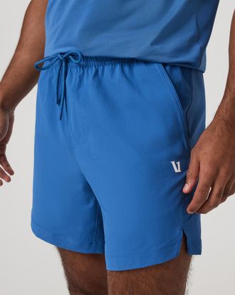 Vuori Clothing Crosscourt Shorts Unlined 7 | Court Blue | XS, Size Extra Small