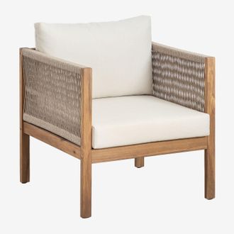 Sklum Sklum - Pack De 2 Sillones De Jard&iacute;n Con Reposabrazos En Madera De Acacia Branson