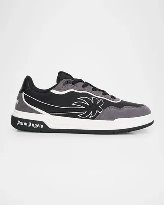Palm Angels Men & apos;s Palm Canvas Tennis Sneakers
