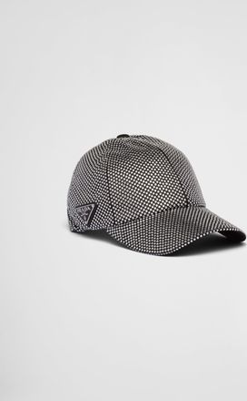 Prada Duchesse baseball cap with crystals
