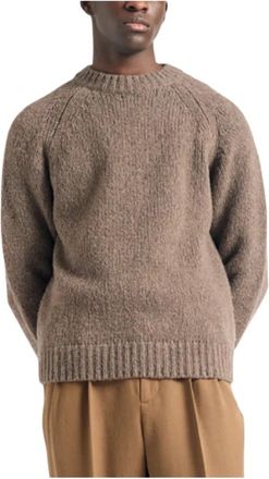 Norse Projects Birger Wool Raglan - Heren - Ronde hals truien - Beige - S - Wol - Truien & Vesten
