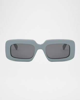 Celine Mens Triomphe Acetate Rectangle Sunglasses