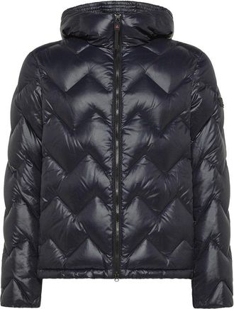Peuterey Short Lightweight Puffer Jacket With Chevron Quilting