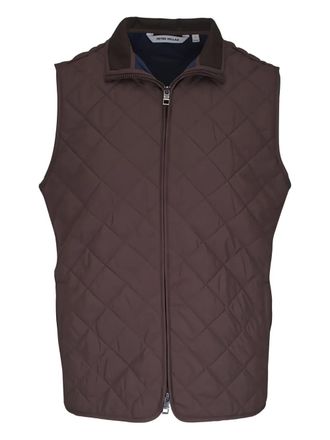 Peter Millar Essex quilted gilet - Brown