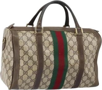 Gucci Pre-owned Handbags, female, Beige, Size: ONE SIZE Pre-owned Plastic Handbag