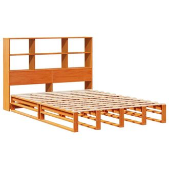Berkfield Home Decorative Bookcase Bed without Mattress Wax Brown 160x200 cm Sol