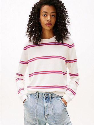 Tommy Hilfiger Flag Embroidery Crew Neck Jumper