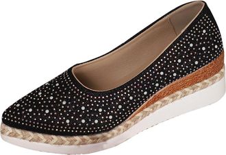 Generic Black One-Foot Low Wedge Heels Slip-On Cover Feet Women Casual Summer Lightweight Footwear