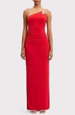 H&eacute;rve L&eacute;ger The Genevieve Gown in Cardinal at Nordstrom Rack, Size Xx-Small
