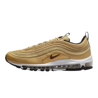 Nike AIR MAX 97 OG Mens Fashion Trainers in Metallic Gold Red - 9 UK