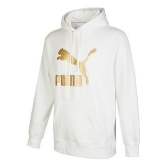Puma Classics Metallic Regular Fit Hoodie White 537678-02