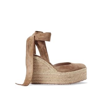 Gianvito Rossi Beige Kalfsleder Espadrilles