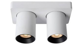 Lucide NIGEL Dimmable Stylish Decorative Indoor LED Ceiling Spotlight GU10 in White