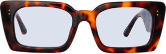 Linda Farrow NIEVE LFL1297 C6 Womens Sunglasses Tortoiseshell Size 55