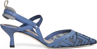 Fendi Schoenen, Dames, Blauw, 36 EU, Leer, Colibr&igrave; Lite