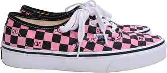 Valentino Garavani x Vans VLogo Checkerboard-Print in Pink Canvas