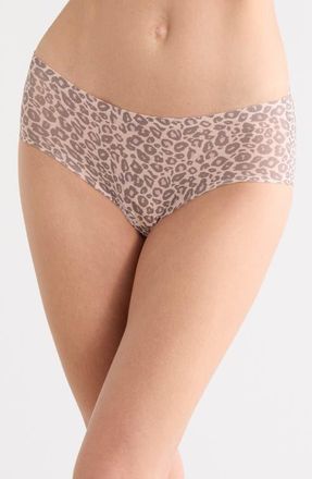 Chantelle Soft Stretch Seamless Hipster Panties in Bronze Leopard at Nordstrom