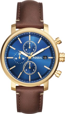 Fossil Mens Rhett 43mm Multifunction, Gold-Tone Stainless Steel Watch, BQ2848