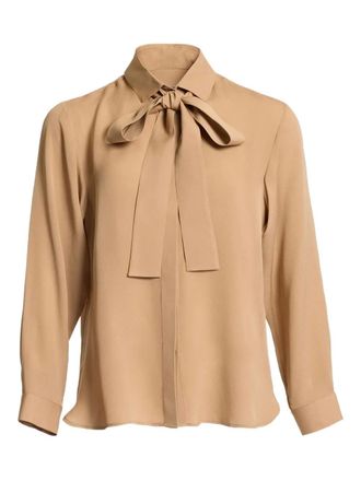 Elie Saab silk shirt - Toni neutri