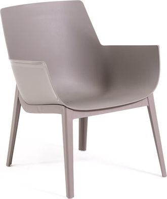 Siediti Fuori e Dentro Conjunto de dos sillones de exterior / jardín gris tórtola