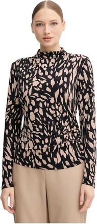 Joseph Ribkoff Overhemden, Dames, Veelkleurig, XS, Polyester, Top met hoge hals en dierenprint