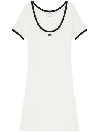 Courrèges Holistic Contrast Mini Dress
