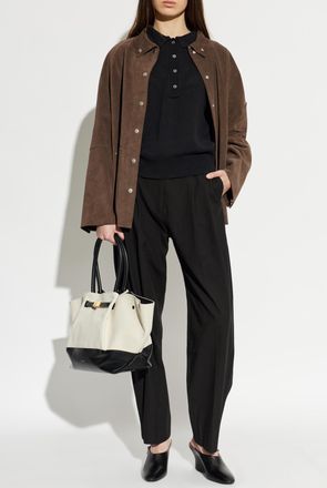 STUDIO NICHOLSON Sperro Trousers, Womens, Black