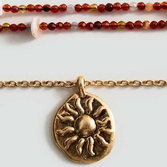 Mango Set 2 collane combinate oro - Donna - Taglia unica - MANGO