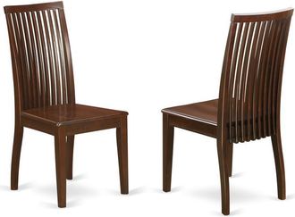 East West Furniture Dining Chair Mahogany, IPC-MAH-W