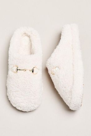 Maeve Sherpa Fleece Bit Scuff Slippers