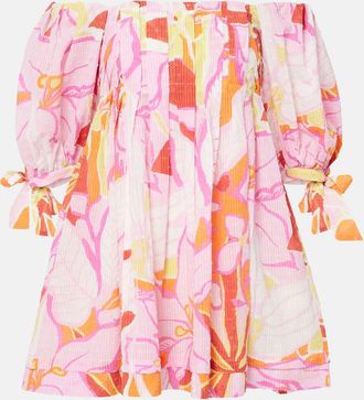 Poupette St Barth Abito corto Catalina in cotone