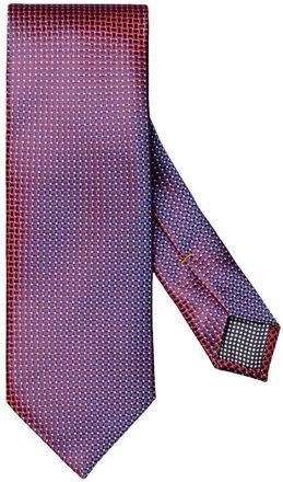 Eton Geometric Jacquard Silk Tie in Medium Red at Nordstrom
