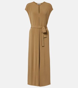 Max Mara Feluca keyhole belted maxi dress
