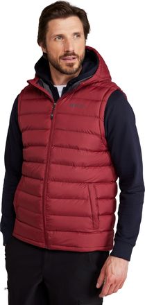Mountain Warehouse Seasons Mens Hooded Padded Gilet - Water-resistant Isotherm Sleeveless Jacket with Side Pockets - Spring Summer, Camping, Outdoors, Travelling & Hikin