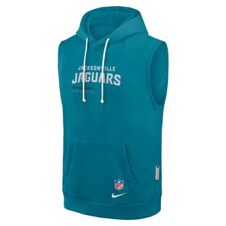 Nike Jacksonville Jaguars Sideline Nike Mens Dri-FIT NFL Sleeveless Pullover Hoodie in Green | 03B445W9N-0CN
