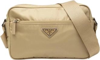 Prada Borsa a tracolla Pre-owned in nylon - - Pre-owned - Donna - Beige - ONE SIZE
