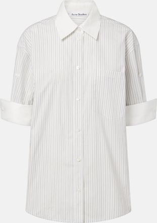 Acne Studios Striped cotton poplin shirt