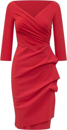 La Petite Robe Di Chiara Boni Florien Jurk - Dames - Feestkleedjes - Rood - L - Kleedjes
