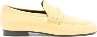 Proenza Schouler Mocassini in pelle con monogramma - Giallo