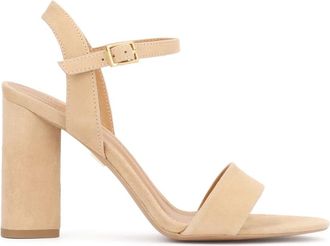 Kazar Suede sandalen in beige - Dames - Sandalen met hakken - Beige - 38 EU - Su&egrave;de - Schoenen