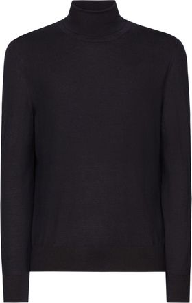 Dolce & Gabbana Roll-neck jumper - men - Silk/Virgin Wool - 48 - Blue