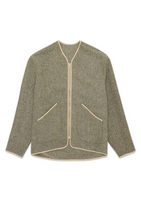 Fortela Herringbone Wool Jacket in Green at Nordstrom, Size Medium Eu